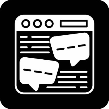 Konuşma simgesi, vektör illüstrasyonu