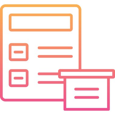 Modern bir bilgisayar simgesinin vektör çizimi