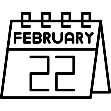 2 Şubat ve - Takvimin 2 'si, takvimde siyah tasarım var. Takvim tasarımı için takvim, takvimdeki kış zamanı. düz biçim