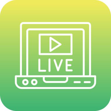 Soyut arkaplanda izole edilmiş canlı simge