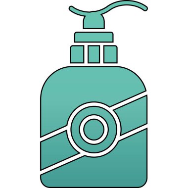 Püskürtme şişesi. Web simgesi basit illüstrasyon