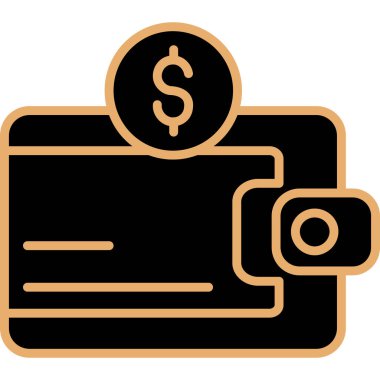 Para için. Web simgesi basit illüstrasyon