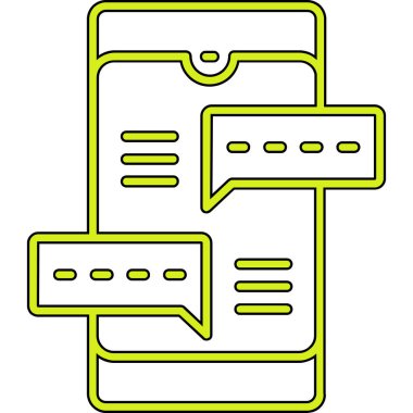 Sohbet ikonu. Web simgesi