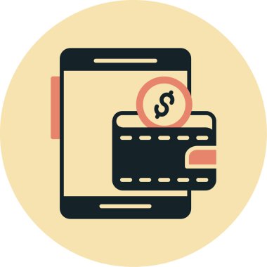 mobil bankacılık vektör simgesi