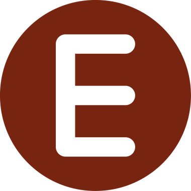 Modern simge işaretinin vektör illüstrasyonu