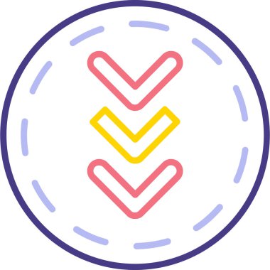 İşaretleme simgesi vektör illüstrasyonunu kontrol et