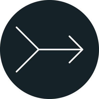 Eğilim biçimi izole edilmiş arkaplanda ok simgesi