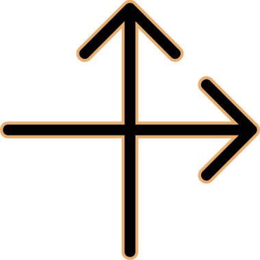 Ok. Web simgesi basit illüstrasyon