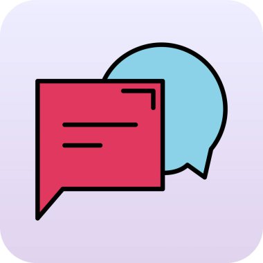 konuşma balonu simgesi, vektör illüstrasyon tasarımı