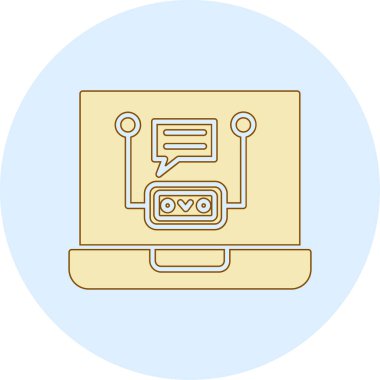 Bilgisayar simgesi. düz resimleme