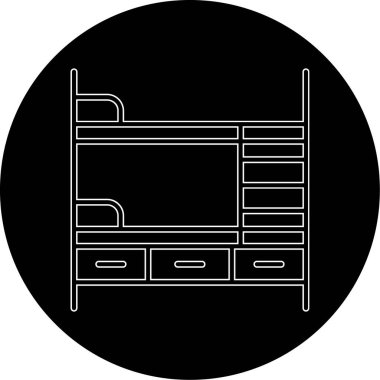 bookshelf icon in trendy style isolated background