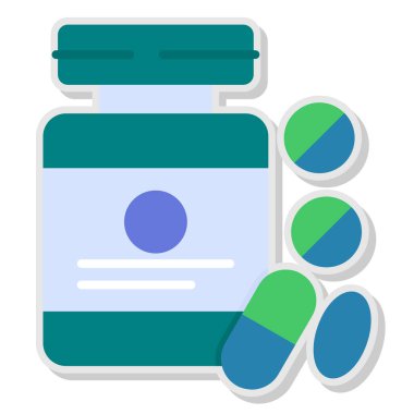 Haplar. Web simgesi basit illüstrasyon