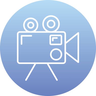 Film simgesinin vektör illüstrasyonu