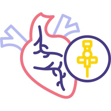 Bir kalbin vektör illüstrasyonu