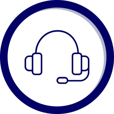 kulaklık simgesi vektör illüstrasyonu