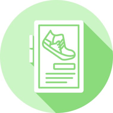 Spor ayakkabılarının vektör çizimi modern simge