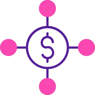 Para birimi. Web simgesi basit illüstrasyon