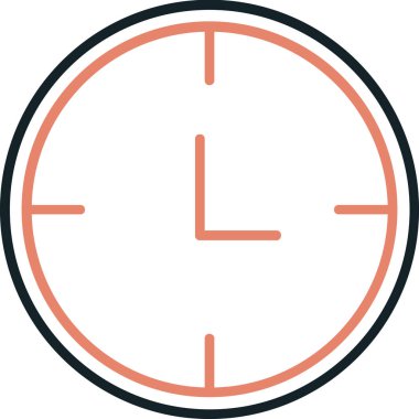 Saat simgesi vektör illüstrasyonu