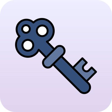 Anahtar simgesi vektör illüstrasyonu