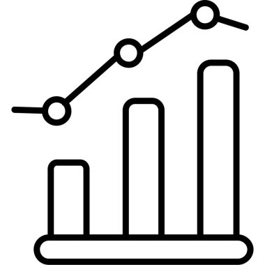 grafik ikonu vektör illüstrasyonu