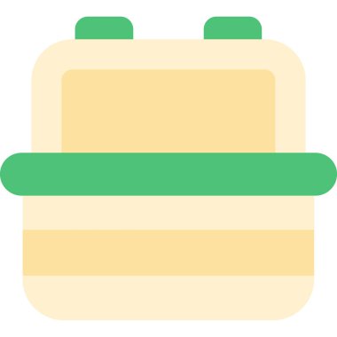 Kek. Web simgesi basit illüstrasyon