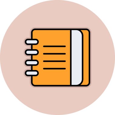 Kitap. Web simgesi basit illüstrasyon