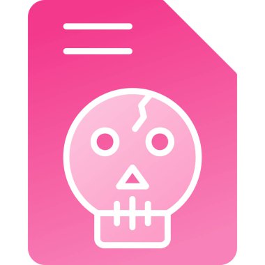 Kurukafa simgesi vektör illüstrasyonu