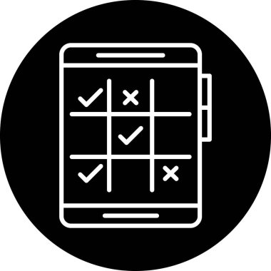 Yapılacaklar listesi web simgesi basit illüstrasyon