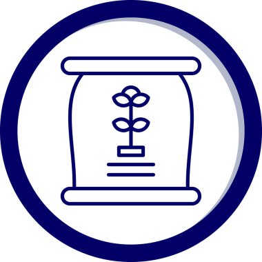 Çiçek simgesinin vektör illüstrasyonu