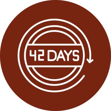 4 günlük simge, vektör illüstrasyonu