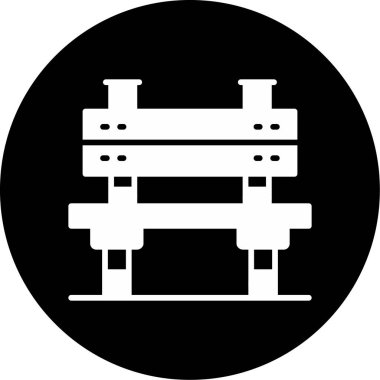 Bir bina simgesinin vektör illüstrasyonu