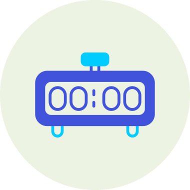 Saat simgesinin vektör illüstrasyonu