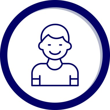 İnsan simgesinin vektör illüstrasyonu