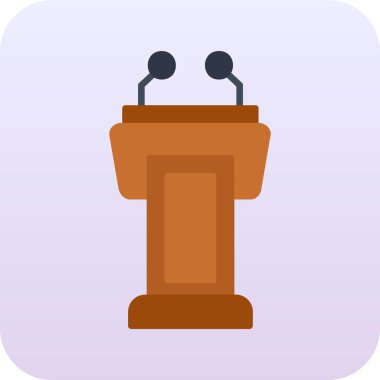 Podyum ikon vektör illüstrasyonu