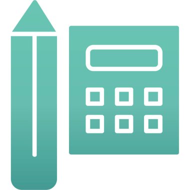 hesap makinesi simge, basit vektör çizim