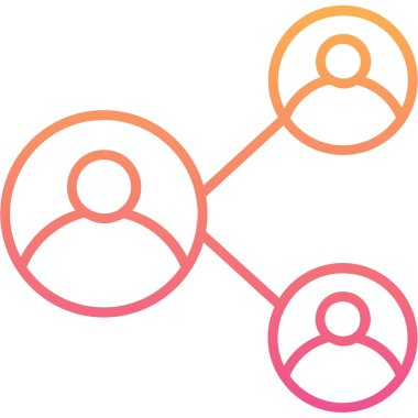 Sosyal ortam simgesi vektör illüstrasyonu