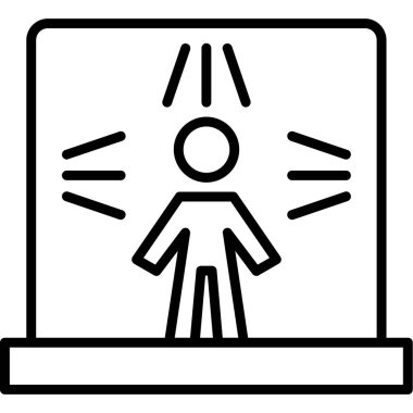 İş adamı. Basit illüstrasyon