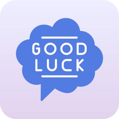 İyi şanslar ikonu. vektör illüstrasyonu.