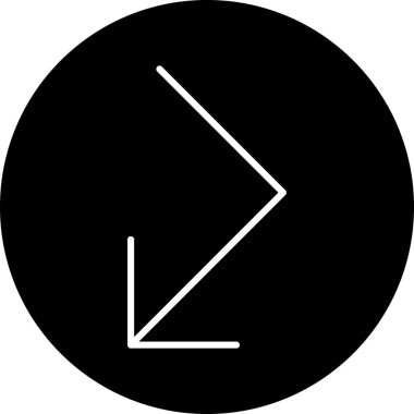 ok simgesi vektör illüstrasyonu