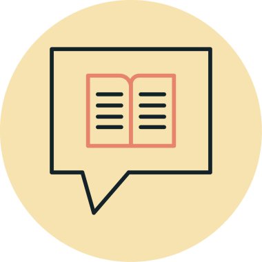 kitap simgesi vektör illüstrasyonu