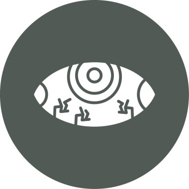 Göz. Web simgesi vektör illüstrasyonu