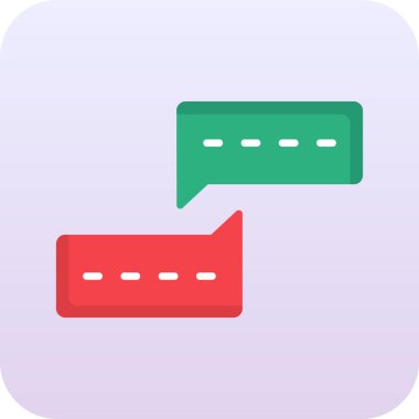 Sohbet simgesi vektör illüstrasyonu