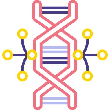 DNA simgesi vektör illüstrasyonu