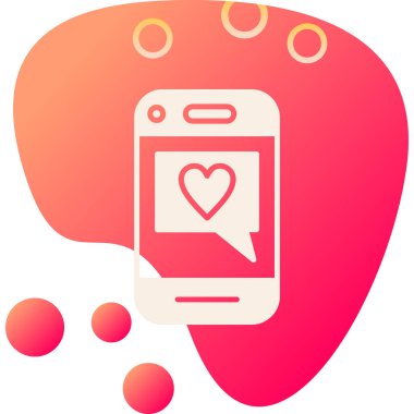 vektör telefon sohbet simgesi