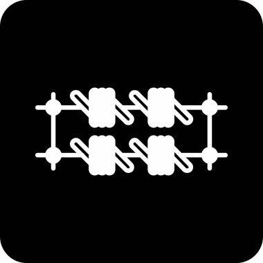 ağ bağlantı simgesi, vektör illüstrasyonu. düz tasarım biçimi