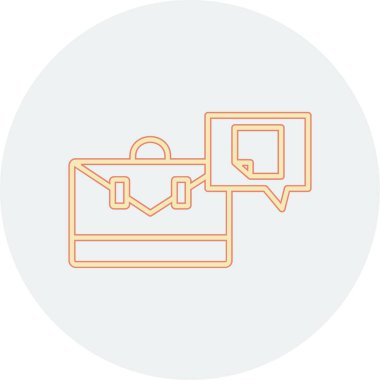 Çanta. Web simgesi basit illüstrasyon