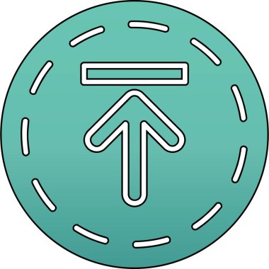 Yol simgesi, vektör illüstrasyonu