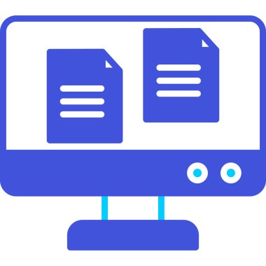 Dosya Aktarımı web simgesi, vektör illüstrasyonu