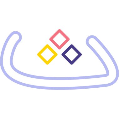 Tek bir ırk simgesinin vektör çizimi