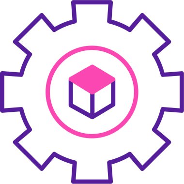 Teçhizat Web simgesi basit illüstrasyon